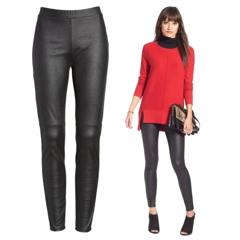 Trouve Black Faux Leather Pants